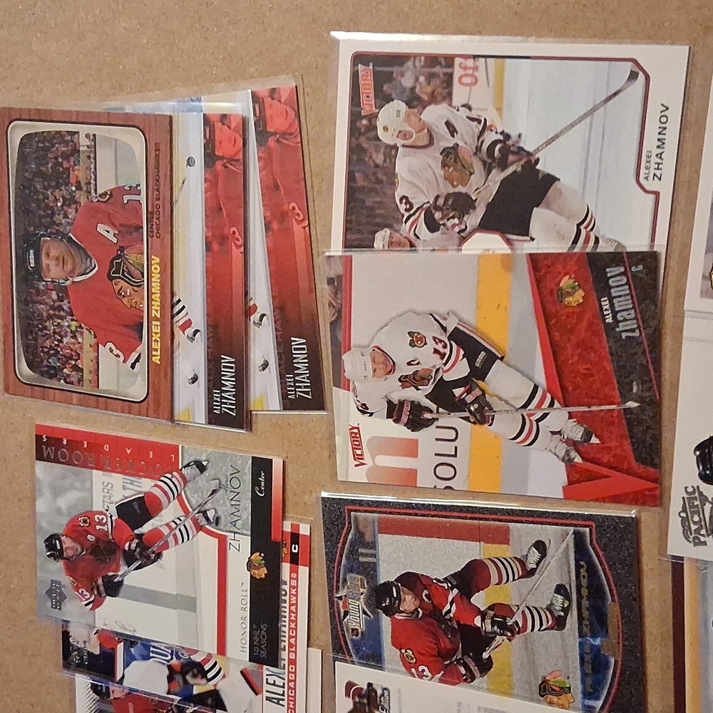 Alexei Zhamnov Winnipeg Jets/Chicago Blackhawks NHL Hockey Cards Set